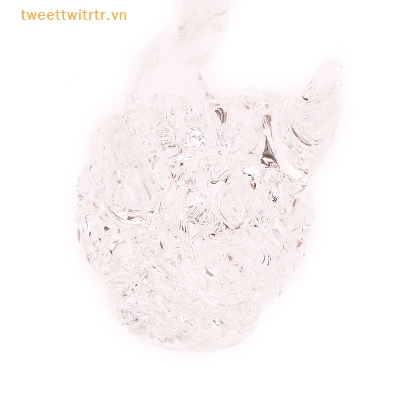 1 Bức Tượng Thiên Nga Bằng Thủy Tinh Pha Lê Trang Trí Bàn Làm Việc