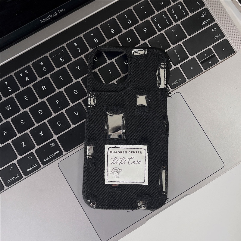 Hoạt Hình Ốp Điện Thoại Họa Tiết denim Cho iphone15 15pro 15promax 14promax 14 14pro 13 13pro 13promax 12 12pro 12promax 11