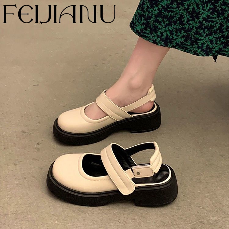 FEIJIANU dép Cross dép sandal nữ giày đi biển đáng yêu thoải mái 29Z230720015