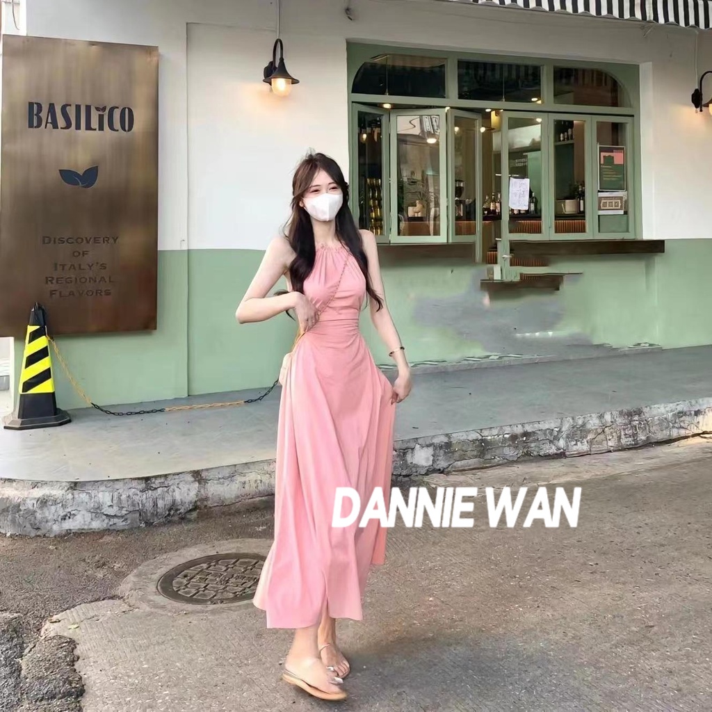 DannieWan Đầm đầm nữ váy trễ vai đầm đi biển đầm đi biển Thời trang Đẹp Thời trang Unique A22M1Y1 36Z230909
