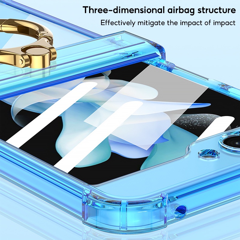 Ốp Lưng Chất Liệu TPU Silicone Trong Suốt Cho Samsung Galaxy Z Flip 5 Samsung Z Flip 5 Coque