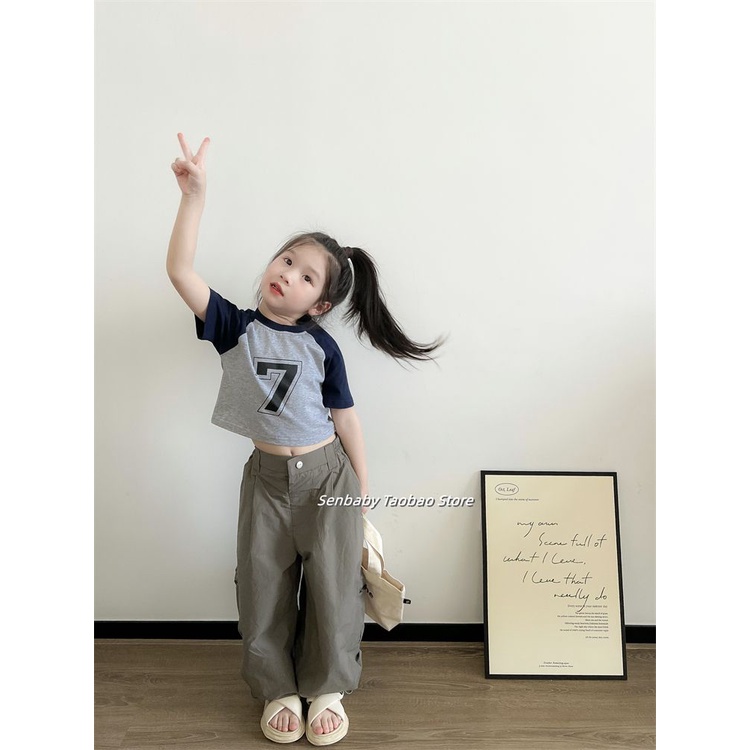 Áo Thun Tay Ngắn Thời Trang Mùa Hè Mới Dành Cho Bé Gái