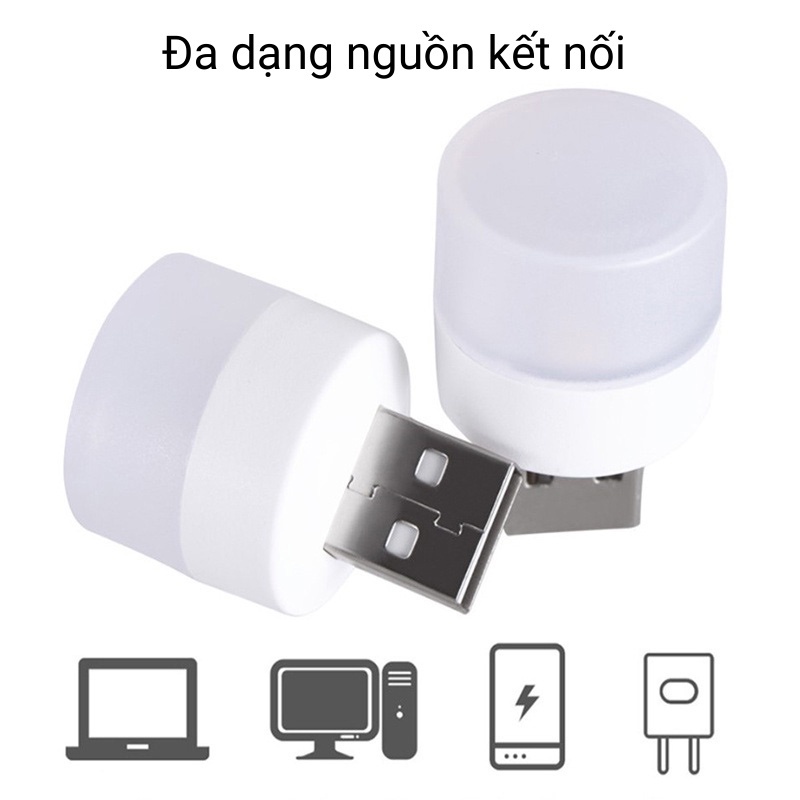 Đèn ngủ, đọc sách mini bóng đèn LED cổng USB tiện lợi, ánh sáng bảo vệ mắt ánh sáng trắng và vàng ấm | BigBuy360 - bigbuy360.vn