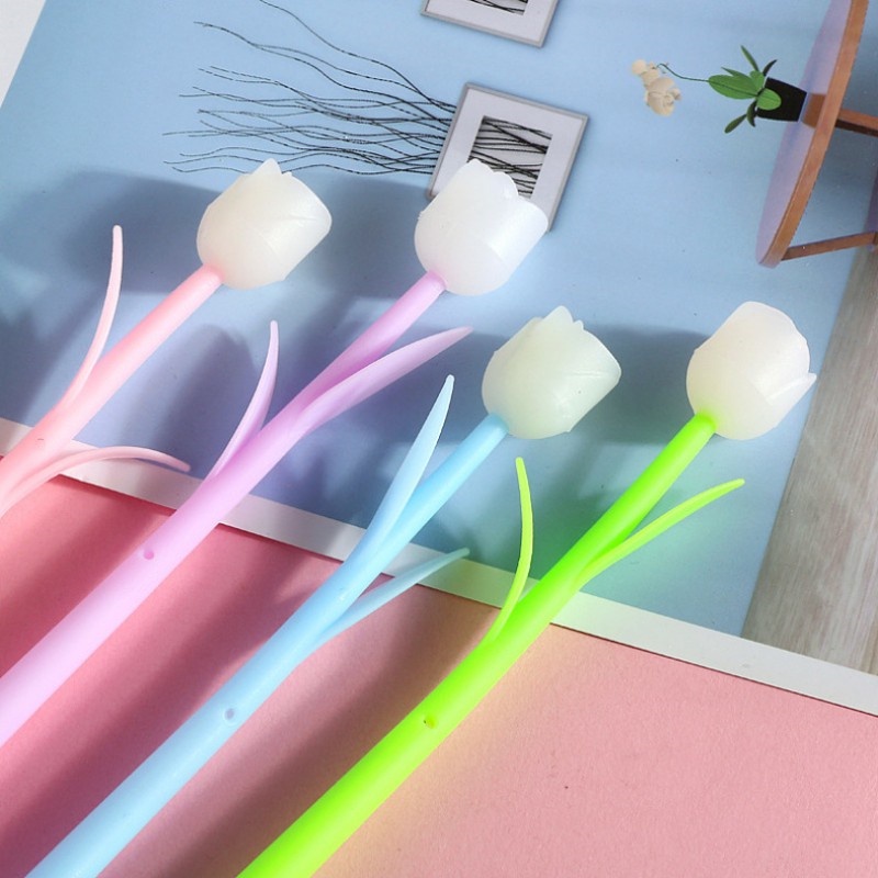 Bút Mực Gel Hình Bông Hoa Thay Đổi Màu Sắc Sáng Tạo