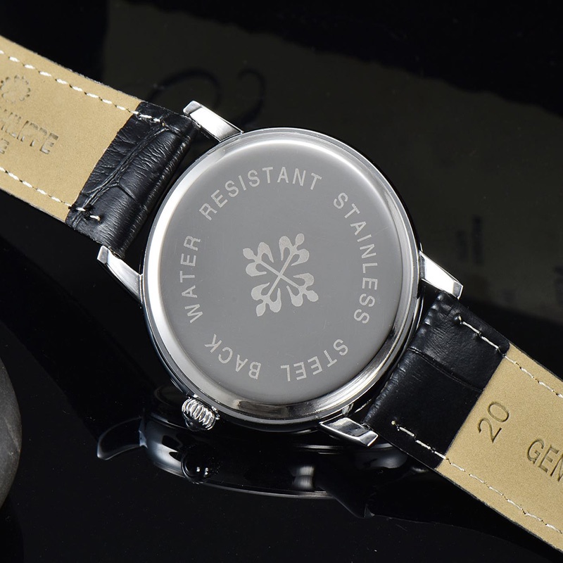 Đồng Hồ Quartz Dây Da Thời Trang Công Sở Cho Nam