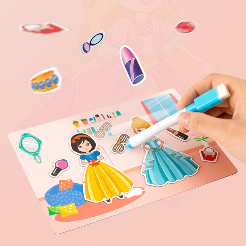 MAGNETIC BOOK CREATIVE PUZZLE KID EDUCATIONAL TOY LEARNING PLAYSET