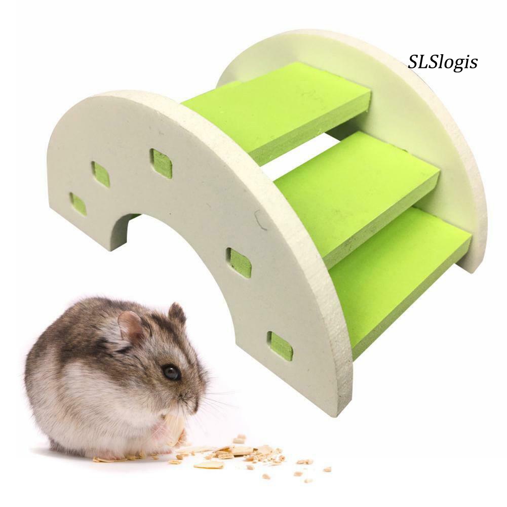 Đồ Chơi Cầu Thang Gắn Chuột Hamster Bằng Nhựa PVC Dễ Thương