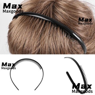 1/2 Cool Plastic Toothed Sports Football Soccer Hair Headband Alice hair band Black