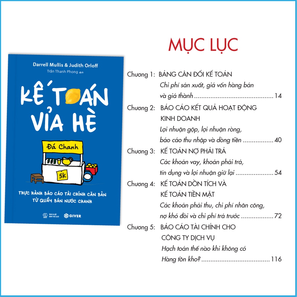 Sách Kế Toán Vỉa Hè - Thực Hành Báo Cáo Tài Chính Căn Bản Từ Quầy Bán Nước Chanh
