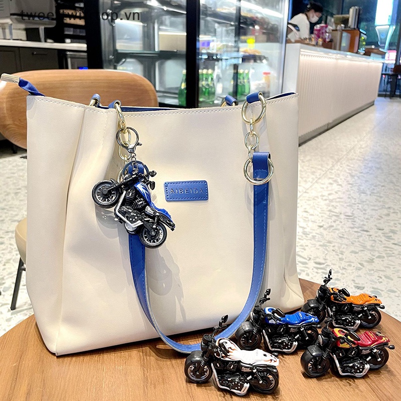 1 Móc Khóa Mô Hình Xe Mô Tô Mini Dễ Thương