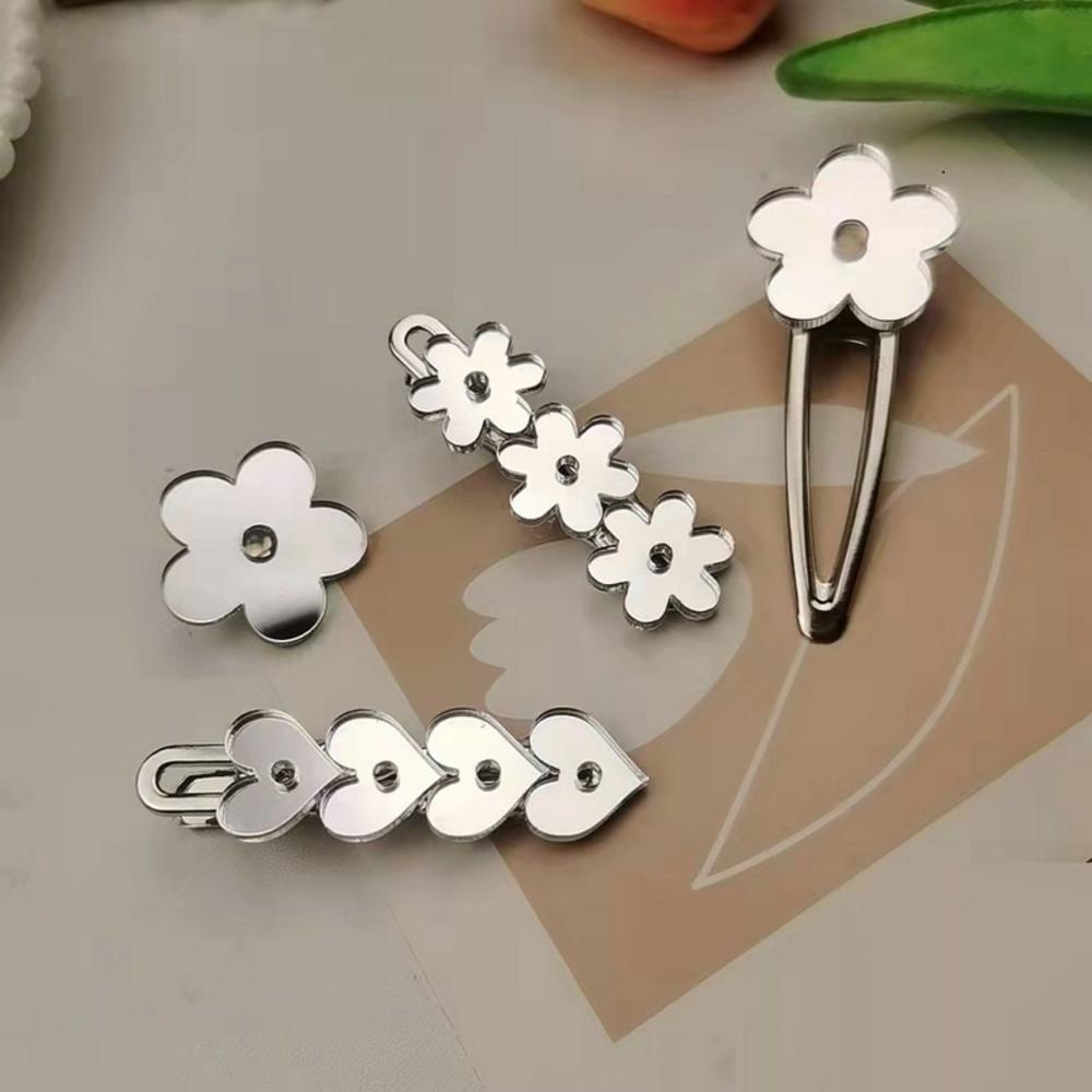 Kẹp Tóc Mái Ngang Hình Hoa / Trái Tim / Lượn Sóng Thời Trang Đơn Giản