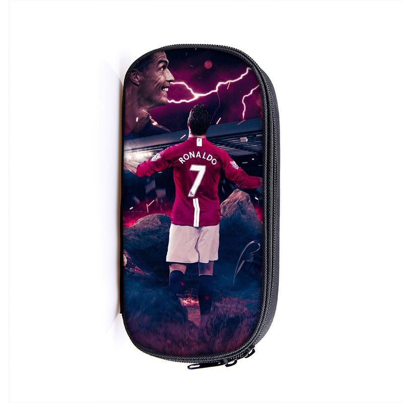 Qatar world cup messi đội bóng đá hộp đựng bút chì di động kích thước lớn hộp lưu trữ sinh viên hộp bút chì tùy chỉnh túi bút chì