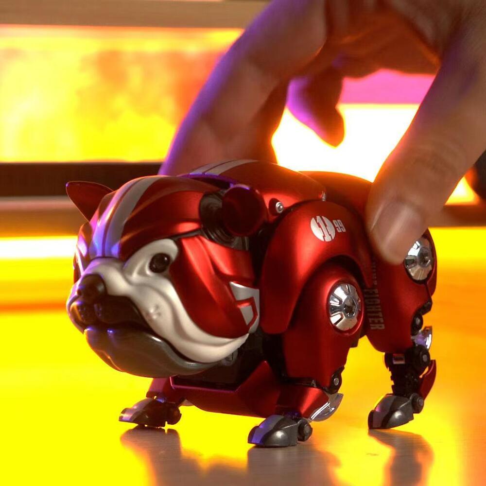 Đồ Chơi Mô Hình Chú Chó bully Bằng Kim Loại Dễ Thương Có Khớp Cử Động Và Thời Trang Thích Hợp Làm Quà Tặng Xe Hơi / Văn Phòng