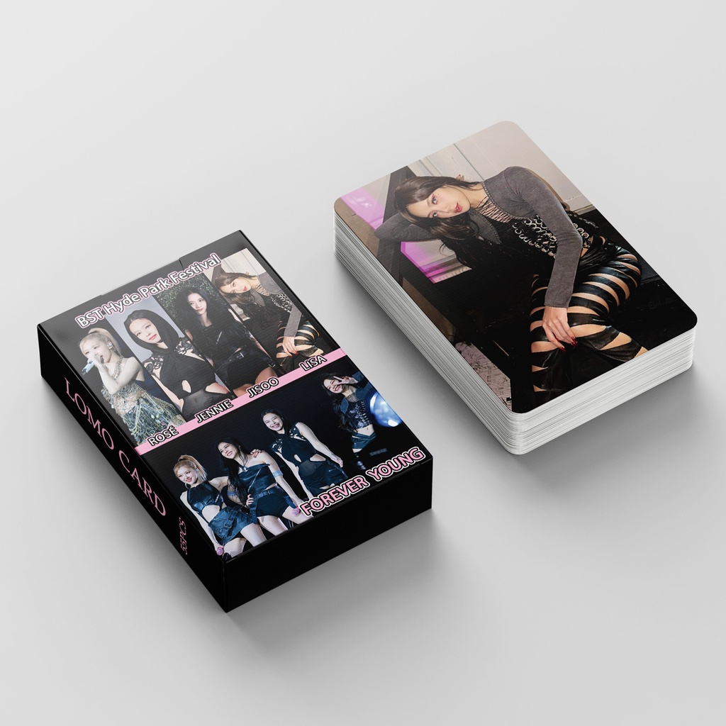 Set 55 Tấm Thẻ Ảnh Lomo Các Thành Viên Nhóm Nhạc BlackPink