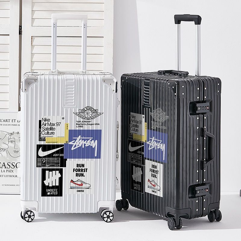 Vali LOGO hợp thời trang 20/22/24/26/28 inch vali kéo di động vali sức chứa lớn cho bé trai và bé gái