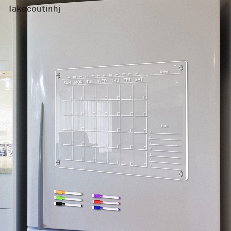 Lu Bảng Lịch Dán Nam Châm Acrylic Trong Suốt Lên Kế Hoạch Hàng Tuần / Tháng Cho Trường Học / Văn Phòng / Nhà Ở