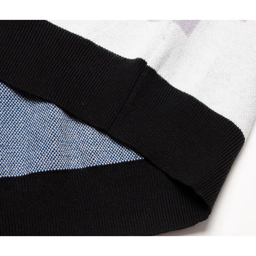 Áo Sweater Cổ Tròn Họa Tiết Mosaic Phong Cách Mới Cho Nam Và Nữ