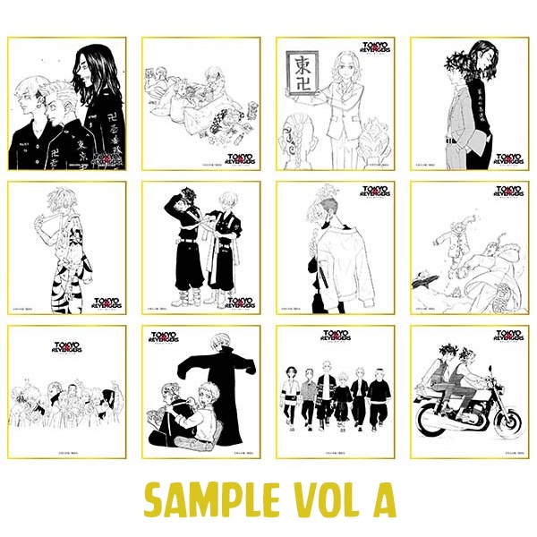 Pack tranh nhân phẩm Shikishi Tokyo Revengers triển lãm Chính hãng