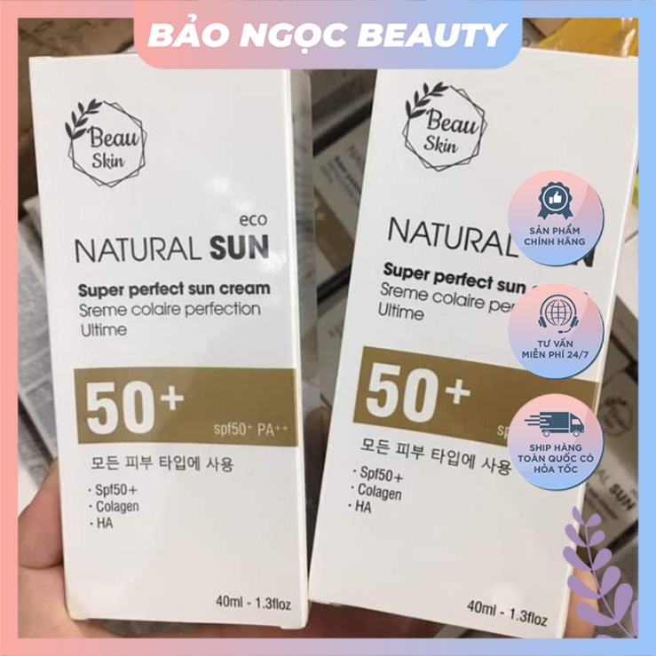 Kem chống nắng NATURAL SUN SPF50+ & PA +++ 40ml