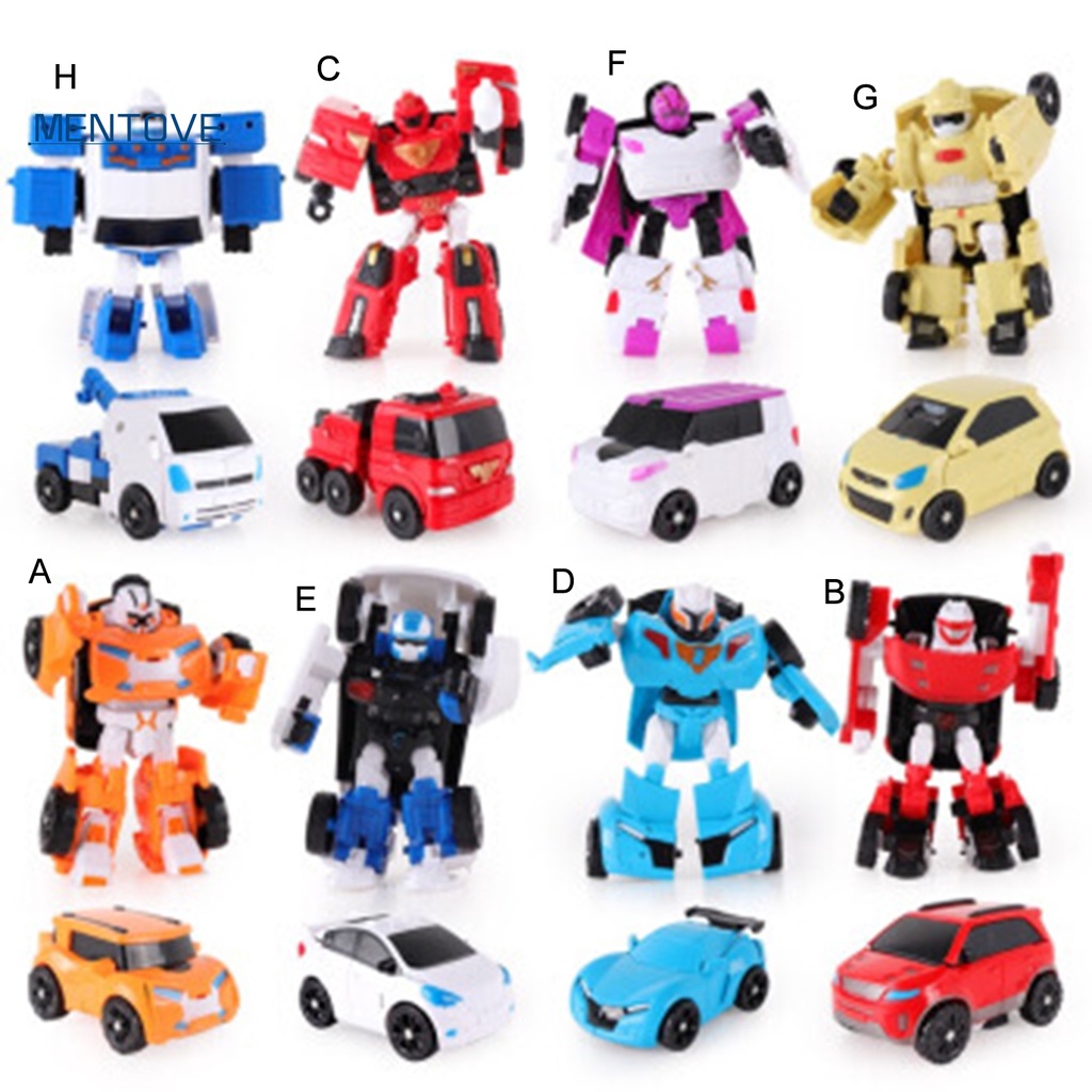 Mô Hình Đồ Chơi Xe Hơi Biến Hình Robot Hoạt Hình Bằng ABS Dành Cho Bé Trai