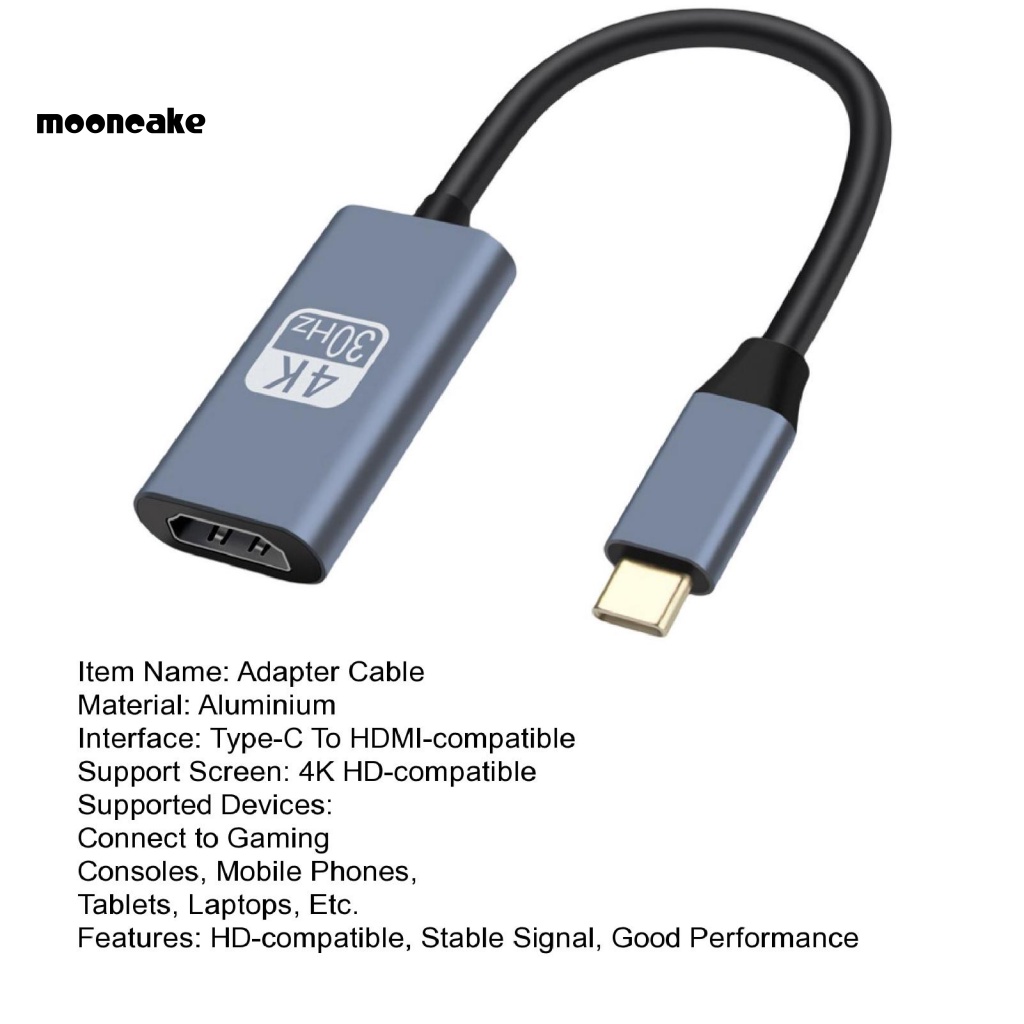 Cáp ChuyểN Từ Type-C Sang HDMI-compatible 4K HD Cho Laptop / Điện Thoại / PC