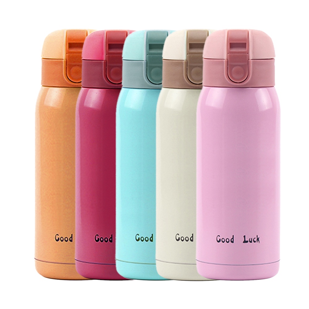 Mini 200/360ml Bình Giữ Nhiệt Bằng Thép Không Gỉ 304 Bình Cà Phê Di Động Bình Nước Thể Thao