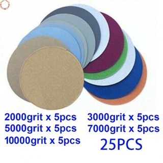 Giấy cát 2000 / 3000 / 5000 / 7000 / 10000 grit 25 chiếc 5 inch mài chà nhám