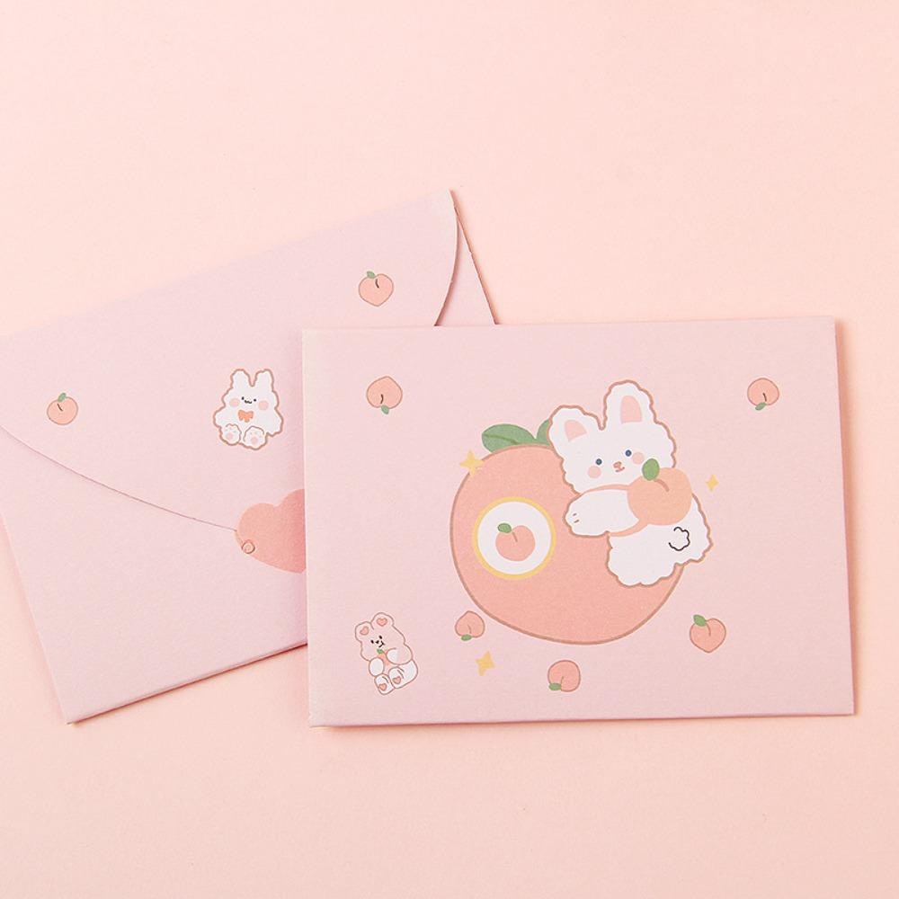 Lanfy Thiệp Chúc Mừng Ngày Lễ Tình Nhân Họa Tiết Hoạt Hình Dễ Thương