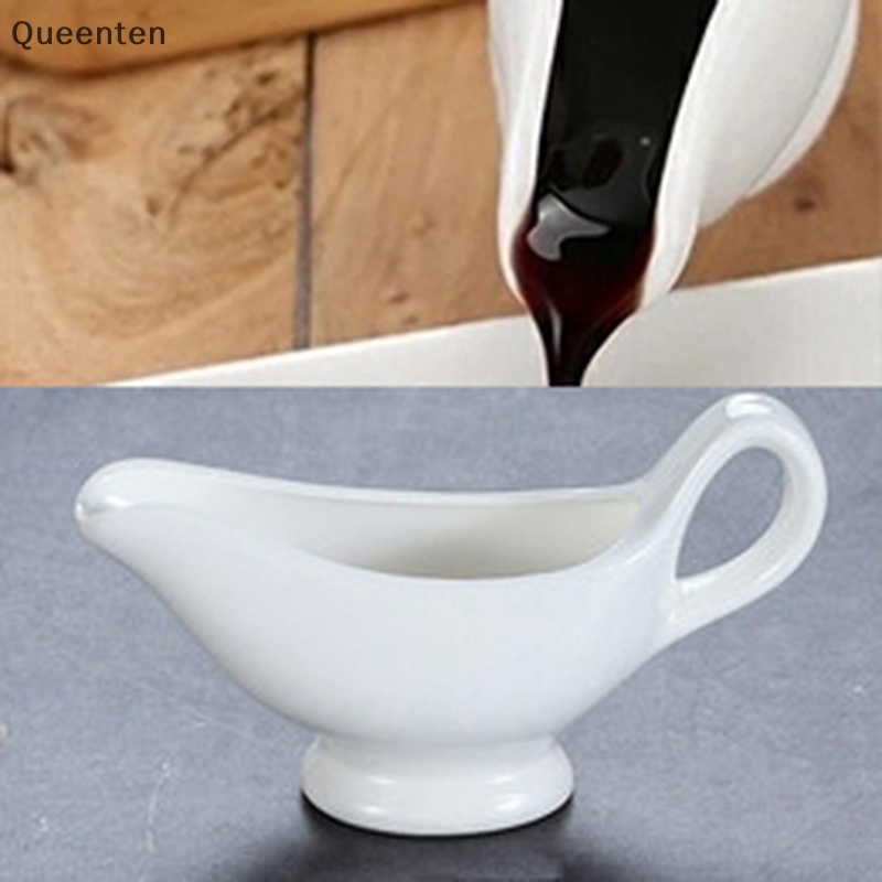 Queenten 1 pc gốm sứ nước sốt bình pha cà phê salad dressing cup server qt
