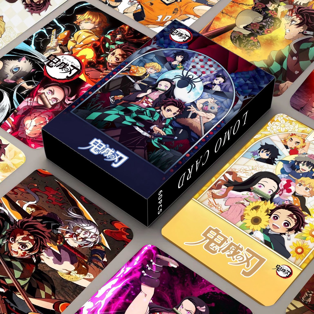 Demon Slayer Photocard Lomo Card Anime Collectibles 60pcs/box