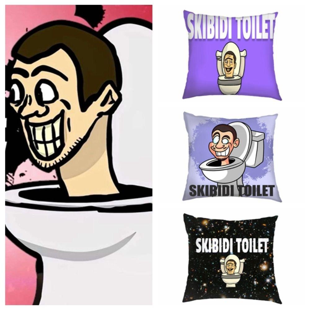 Norman car plush pillow cover, soft toilet man skibidi toilet pillow cover, waist pillows cover game cameraman món quà giáng sinh sáng tạo