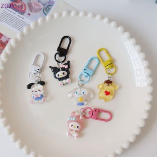 Terokk sanrio anime hello kitty trong suốt tốt nháy móc khóa phim hoạt hình cinnamon dog kuromi melody bag mặt dây chuyền phụ kiện chìa khóa dễ thương mới