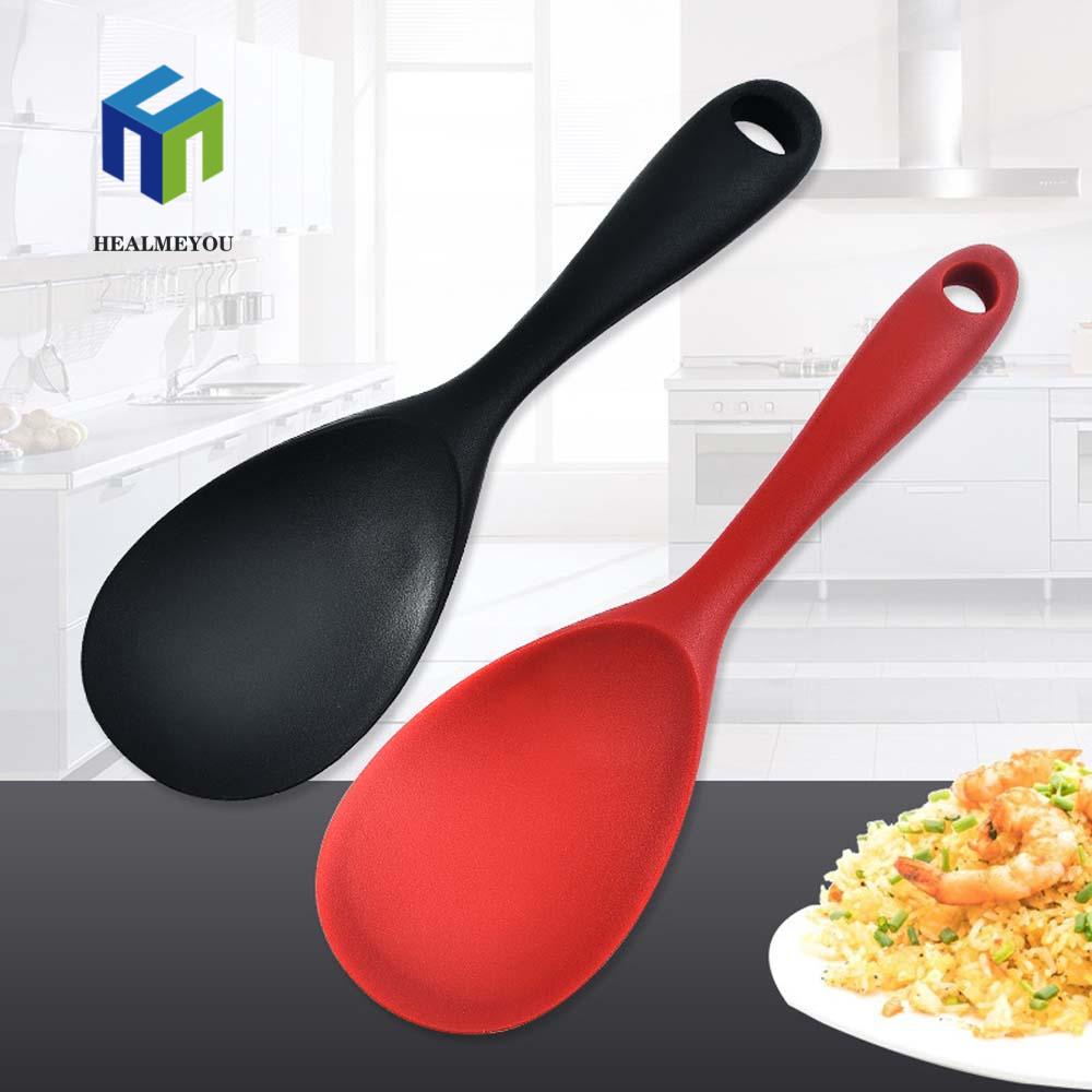 Thìa xới cơm HEALMEYOU bằng silicon chịu nhiệt chống dính thân thiện với môi trường