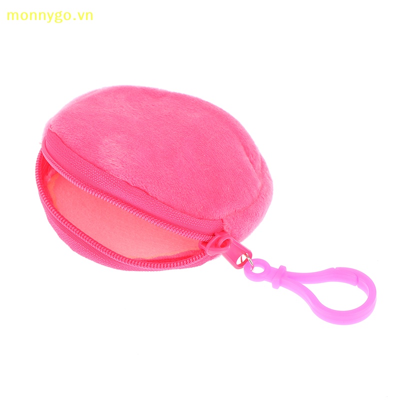 Monnygo Ví Đựng Tiền Xu / Tai Nghe Bằng Lông Nhung Màu Trơn Dễ Thương Cho Nữ vn