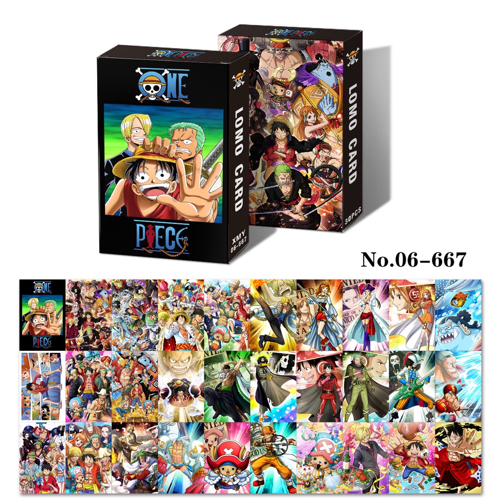 Dragon ball z, jojo, one piece, blue lock, haikyuu!! Attack on titan, naruto, black clover, jujutsu kaisen, tokyo revengers, hunter, chainsaw man, genshin, slam dunk, demon slayer lomo card