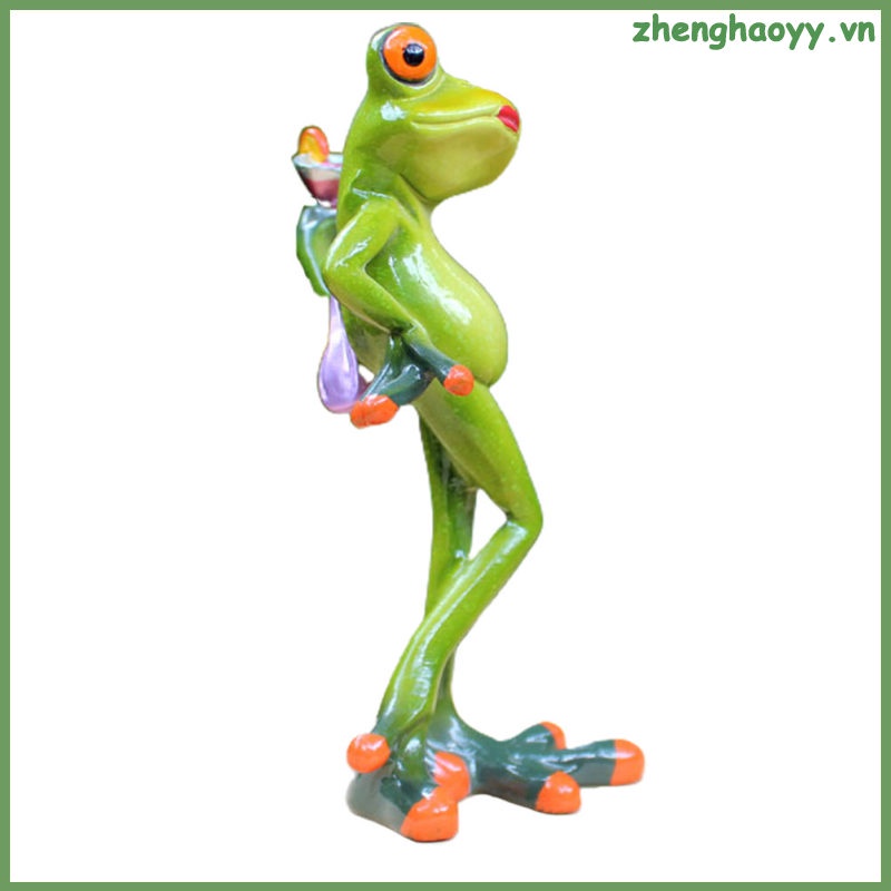 Tượng Ếch Bằng Nhựa resin Trang Trí Bàn Làm Việc
