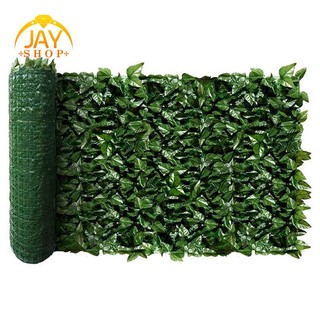 Hàng rào trang trí tường lá xanh nhân tạo có thể kéo dài màn hình hàng rào riêng tư lá cây, thích hợp cho nhà, vườn