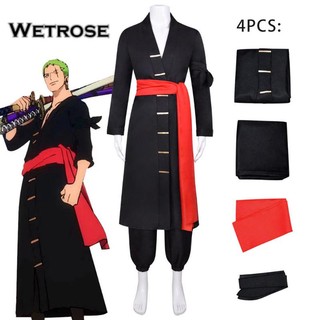 ONE PIECE Roronoa Zoro Jurou Wano country Trang phục hóa trang Halloween nhập vai Bộ đồ quần áo