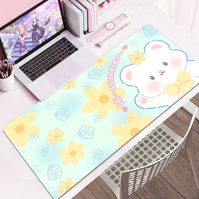 Hoạt Hình Tấm Lót Chuột Và Bàn Phím Máy Tính Hình Thỏ Hoạt Họa Đáng Yêu