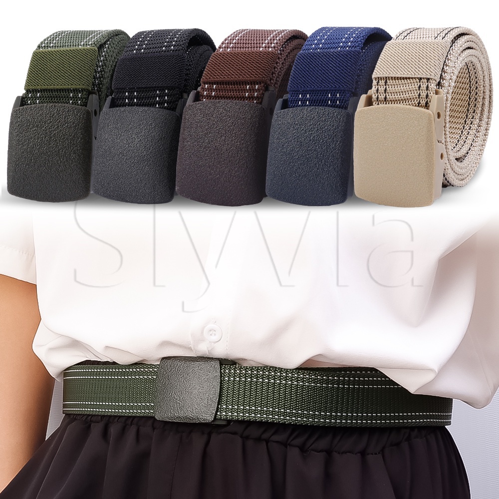 Thoải mái thông thường có thể cắt chất lượng cao kéo dài non-metal trouser belt thắt lưng dây đeo thắt lưng tự động màu xanh lá cây thắt lưng nylon thể thao ngoài trời thắt lưng vải đa chức năng cho nam giới nữ