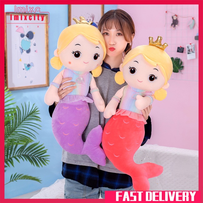 Imixcity dễ thương nàng tiên cá công chúa búp bê cô gái sáng tạo phim hoạt hình sang trọng món quà sinh nhật cho bé gái