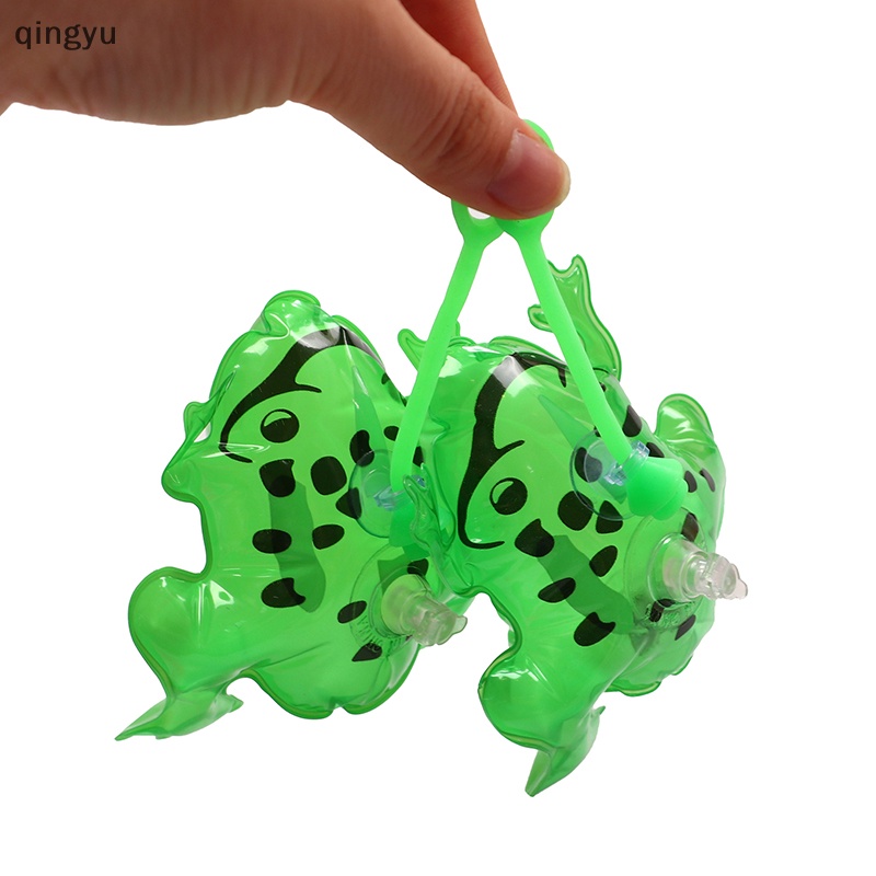 Đồ chơi bơm hơi ếch phát sáng mới nảy quầy hàng chợ đêm cho trẻ em đèn flash pvc mặt dây chuyền ếch quà tặng trẻ em tốt