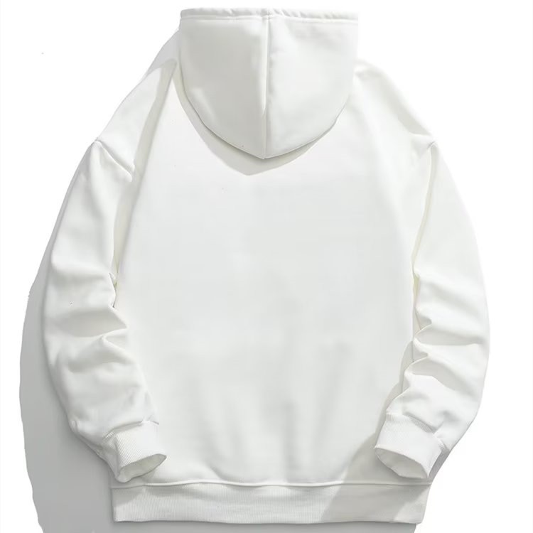 Áo hoodie Tay Dài Dáng Rộng Màu Trơn Phong Cách Hàn Quốc Thời Trang Cho Nam Giới Cỡ m-5xl