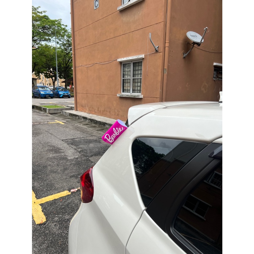 Barbie car trunk nhãn cửa trang trí ngoại thất nhãn xe máy giặt không thấm nước nhãn dán nhãn thẻ