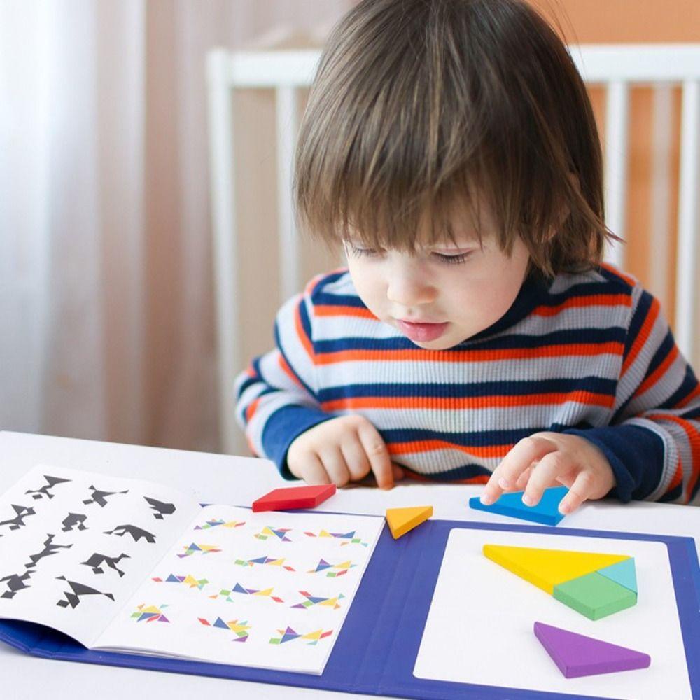Leota Đồ Chơi Bảng Gỗ Luyện Tập Trí Não Hình Học Đầy Màu Sắc Sáng Tạo Làm Quà Tặng Giáo Dục montessori