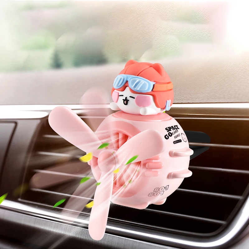 Sáp thơm nước hoa ô tô gấu kẹp cửa gió điều hòa quạt trang trí nội thất xe hương thơm cao cấp khử mùi - YKD