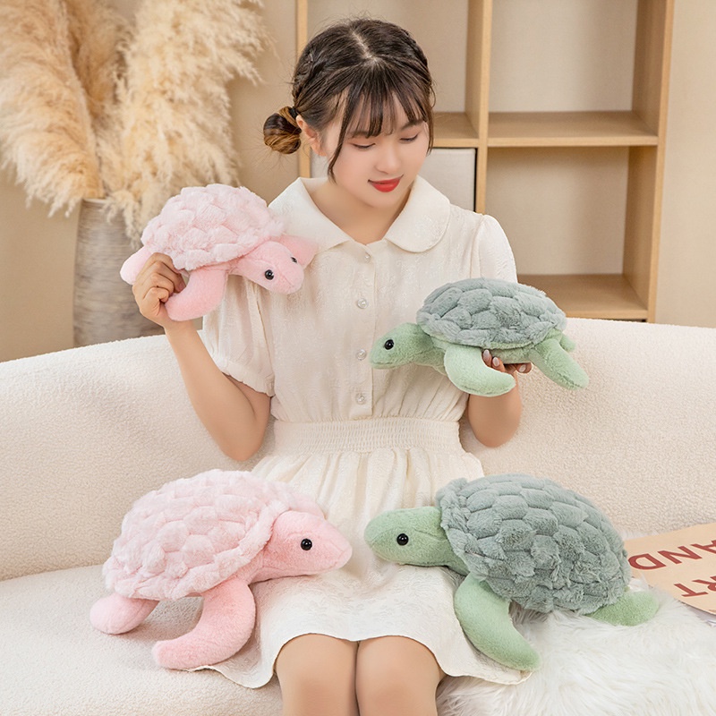 Rytanda Turtle plush toy Rùa gối búp bê rùa dễ thương sang trọng đầy động vật mô phỏng rùa gối đầy búp bê món quà sinh nhật cho trẻ em
