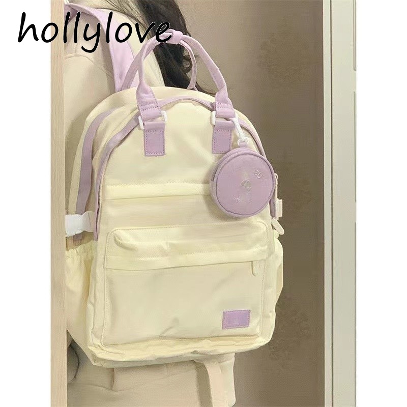 Hollylove Balo cặp đi học 2023 NEW  Hàn Quốc Thời trang Chic Beautiful L95S3JL 37Z230910