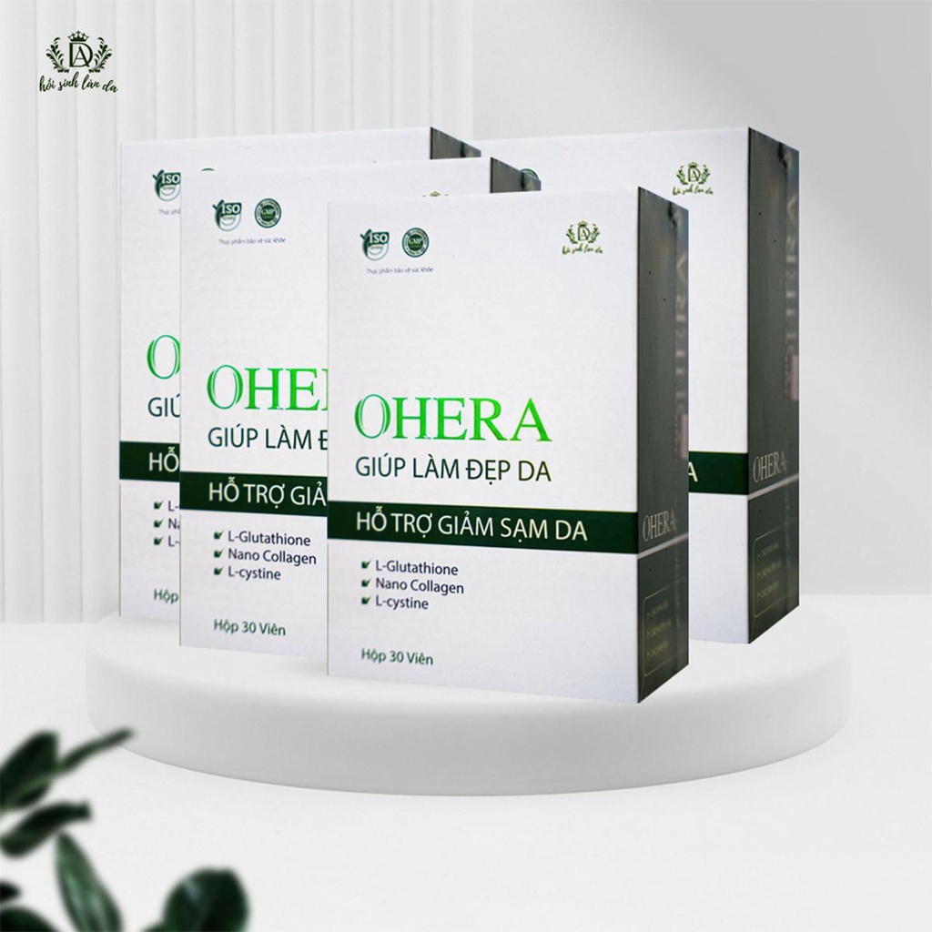 Combo 4 Hộp viên uống sáng da OHERA Dr Ánh giúp mờ nám sáng da