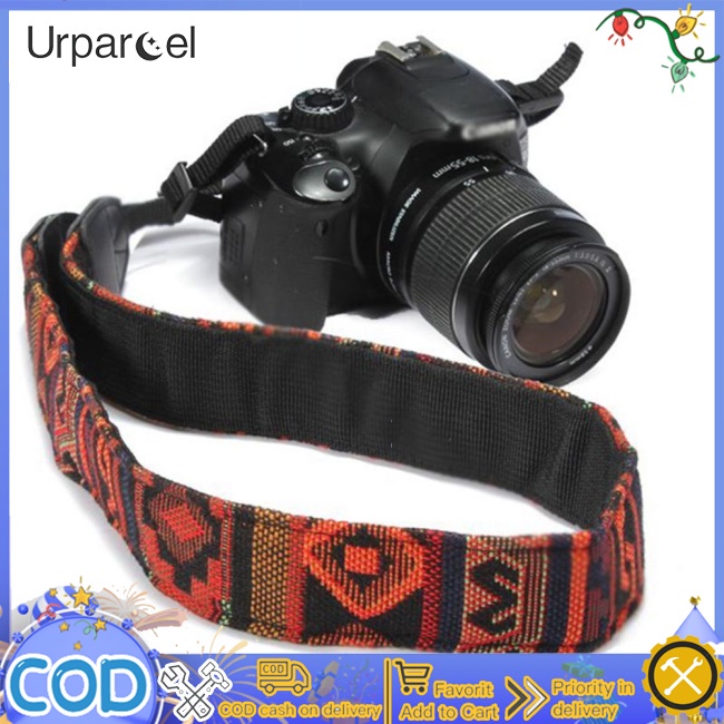 Máy ảnh urparcel dây đeo cổ vai có thể điều chỉnh thời trang máy ảnh slr đai chụp ảnh tương thích cho canon sony panasonic